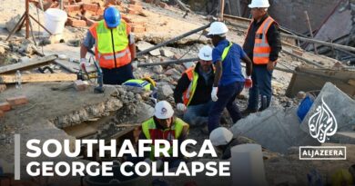 South Africa building collapse: Teams race against time to find survivors
