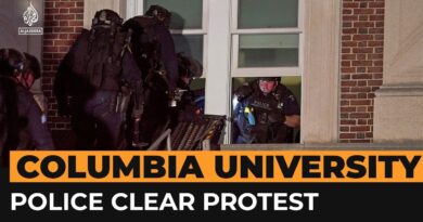 US police clear out Gaza protesters at Columbia University | Al Jazeera Newsfeed