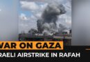 Video shows moment of secondary Israeli airstrike in Rafah | AJ #Shorts