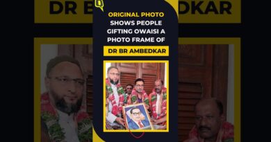 Viral Image Showing Asaduddin Owaisi Holding Lord Ram’s Photo Frame is Morphed | The Quint