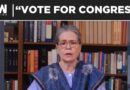 WATCH: Congress’ Sonia Gandhi Slams PM Modi and BJP, Says They Promoted Hatred For Political Gain