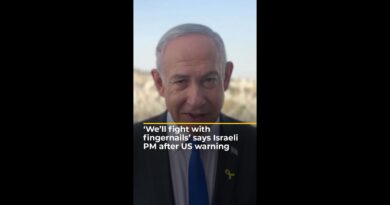 ‘We’ll fight with fingernails’ says Israeli PM after US warning | AJ #shorts