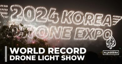 World record drone light show: More than 5,000 drones showcased