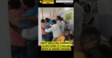 YSRCP Tenali MLA Candidate Slaps Voter at Polling Booth #shorts #elections2024