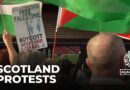 Scotland play Israel amid protests: Game was played behind closed doors.