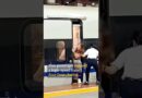 Chinese woman blocks high-speed train door so friends can get on #shorts