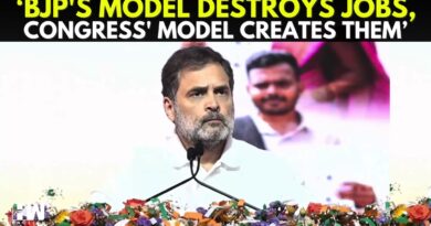 ‘2-3 Billionaires Control The Wealth In BJP’s Model’:Rahul Gandhi Speaks At Samarpane Sankalpa Rally