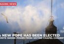 A new pope has been elected; White smoke pours from Sistine Chapel chimney