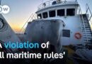 Aid ship bound for Gaza stranded at sea after drone attack | DW News