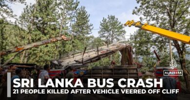 At least 21 die in Sri Lanka after bus carrying pilgrims veers off cliff