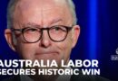 Australia election: Albanese claims historic re-election win for Labor