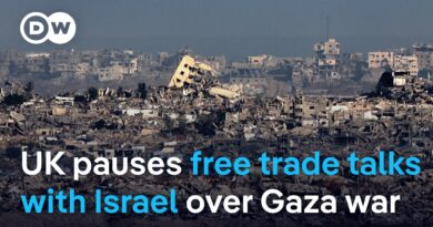 British government suspends trade talks with Israel | DW News