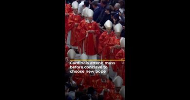 Cardinals attend mass before conclave to choose new pope