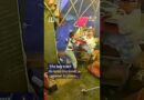 Chinese boy holds food counter as strong winds hit parents’ restaurant #shorts