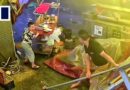 Chinese boy holds food counter as strong winds hit parents’ restaurant