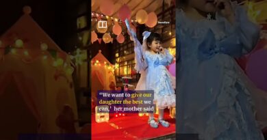 Chinese father turns truck into ‘castle’ for daughter’s birthday surprise #shorts