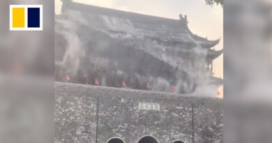 Collapse of historic Chinese building’s roof revives concerns about construction standards