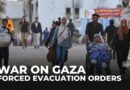 Crowded streets in Gaza City as residents escape unpredictable bombings amid evacuation threats