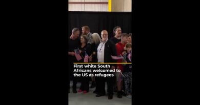 Dozens of white South Africans welcomed to US as refugees | AJ #shorts