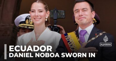 Ecuador’s Daniel Noboa sworn in for full term, promising a crackdown on gangs