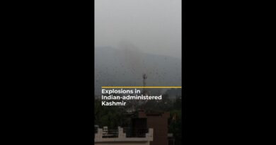 Explosions in Indian-administered Kashmir | AJ #shorts