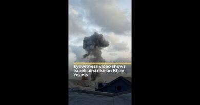 Eyewitness video shows Israeli airstrike on Khan Younis | #ajshorts