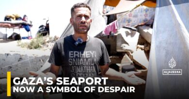 Gaza’s seaport becomes makeshift hell for displaced fleeing Israeli bombs