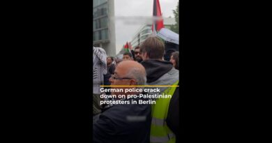 German police crack down on pro-Palestinian protesters in Berlin