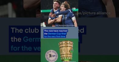 Germany’s tallest statue wears a giant football jersey ahead of German Cup final | DW News