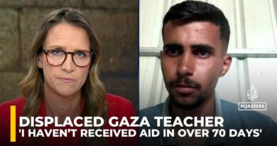 ‘I don’t know when I will go back to my home,’ says displaced Gaza teacher
