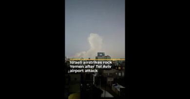 Israeli airstrikes rock Yemen after Tel Aviv airport attack | #ajshorts