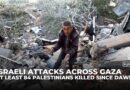 Israeli attacks on Gaza kill 84 as ceasefire talks continue