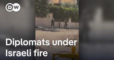 Israeli troops fire ‘warning shots’ at diplomats visiting occupied West Bank | DW News