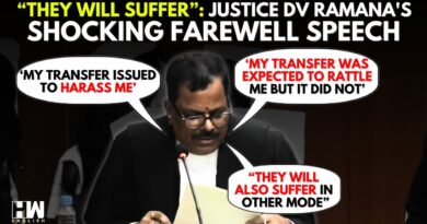 Justice DV Ramana in his farewell speech calls his transfer from Andhra HC to MP HC a “Harassment”.
