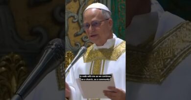 Leo XIV Speaks at First Mass as Pope
