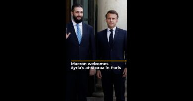 Macron welcomes Syria’s al-Sharaa in Paris | AJ#shorts