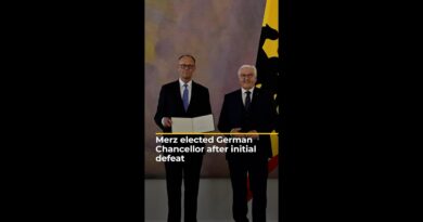 Merz elected German Chancellor by parliament after initial defeat | AJ#shorts