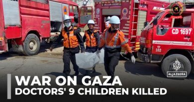 Outrage, horror after Israeli attack kills nine children of Gaza doctor