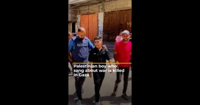 Palestinian boy who sang about war is killed in Gaza | AJ #shorts