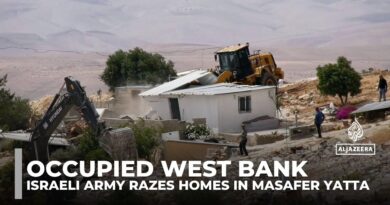 Palestinian families displaced as Israeli army razes homes in West Bank’s Masafer Yatta