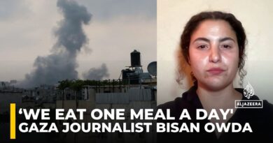 Palestinian journalist says she is eating one meal per day