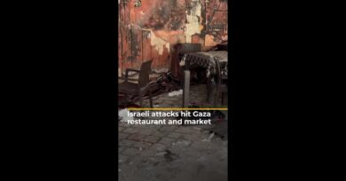 Palestinians in Gaza killed by Israeli drone strike at restaurant | AJ #shorts