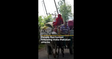 People flee homes following India-Pakistan attacks | AJ #shorts