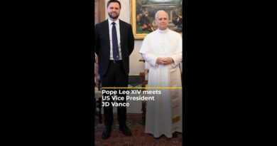 Pope Leo XIV meets US VP JD Vance | #ajshorts