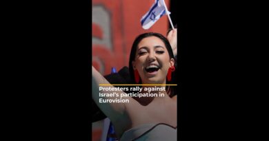 Protesters rally against Israel’s participation in Eurovision