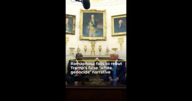 Ramaphosa fails to rebut Trump’s false ‘white genocide’ narrative | #ajshorts