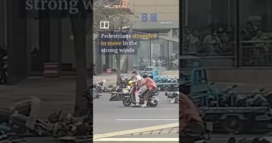 Record-breaking windstorm hits Chinese cities #shorts
