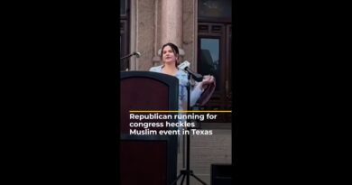 Republican running for US Congress heckles Muslim event in Texas | AJ #shorts