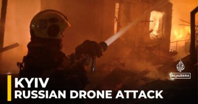 Russian drone attack: Falling debris ignites fires in residential buildings