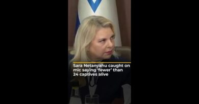 Sara Netanyahu caught on mic saying ‘fewer’ captives alive than officially stated | AJ #shorts